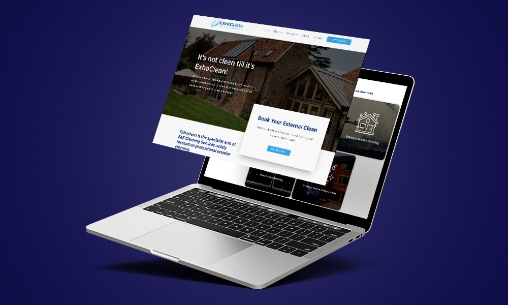 Website Designed For ExhoClean | Saffa Web Design